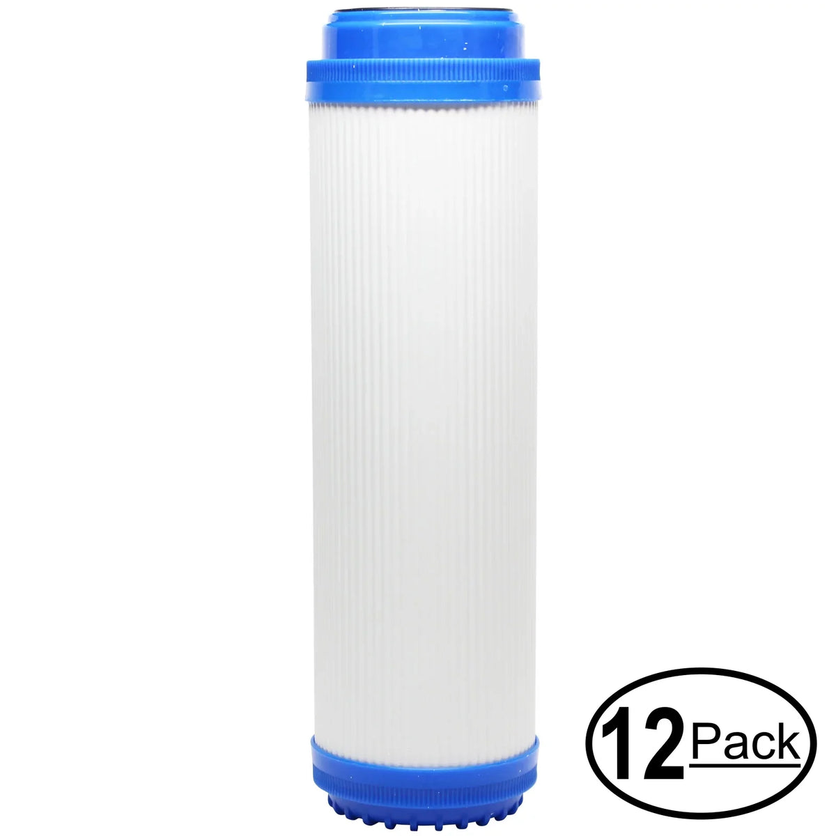 12-Pack Replacement Expres Water RODI5D Granular Activated Carbon Filter - Universal 10-inch Cartridge EXPRESS WATER - 50GPD 6-Stage Reverse Osmosis RO DI System - Denali Pure Brand