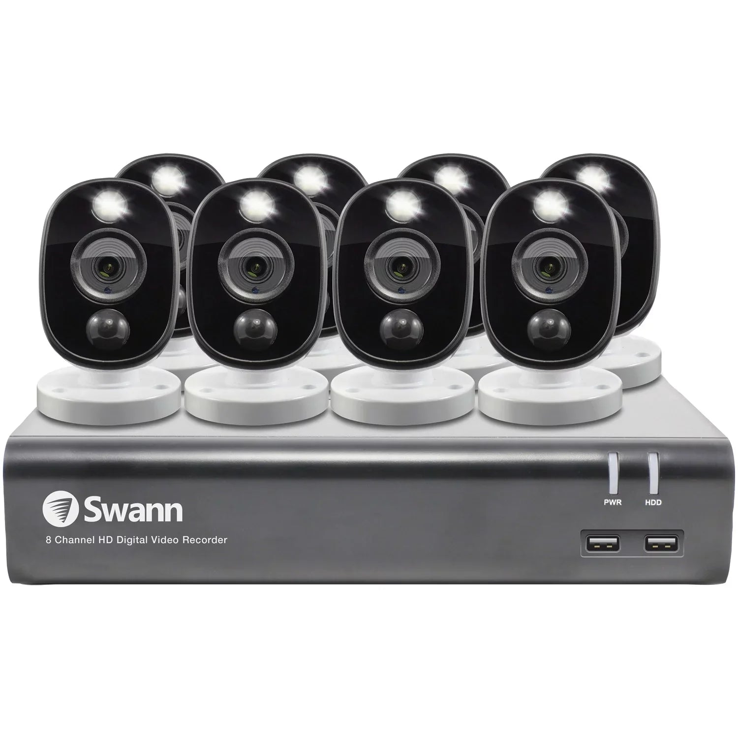 Swann SWDVK-845808WL-US 1080p Full HD Surveillance System Kit with 8-Channel 1 TB DVR and Eight 1080p Cameras