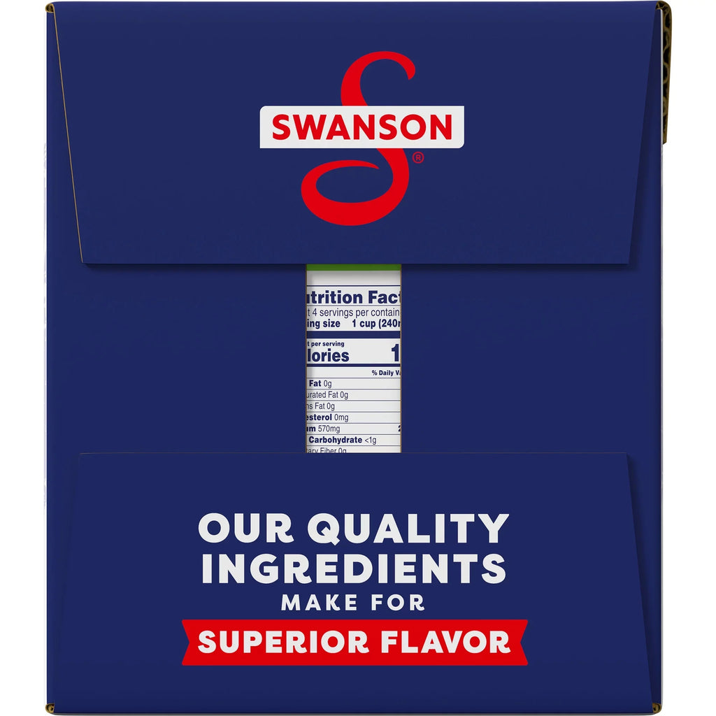 (6 Pack) Swanson Natural Goodness 33% Less Sodium Chicken Broth, 32 oz Carton