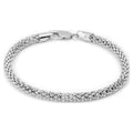 Pori Jewelers Women's Italian Sterling Silver Popcorn Chain Bracelet, 7.5"
