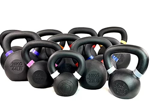 Bolt Kettlebell with Handle. 20 kg. For Weightlifting, Conditioning, Strength and Core Training and Functional Fitness.