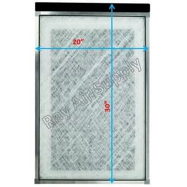 RAYAIR SUPPLY 20x30 Replacement Filter Pads with SolaceAir Air Cleaner 20x30 Refills (3 Pack) WHITE
