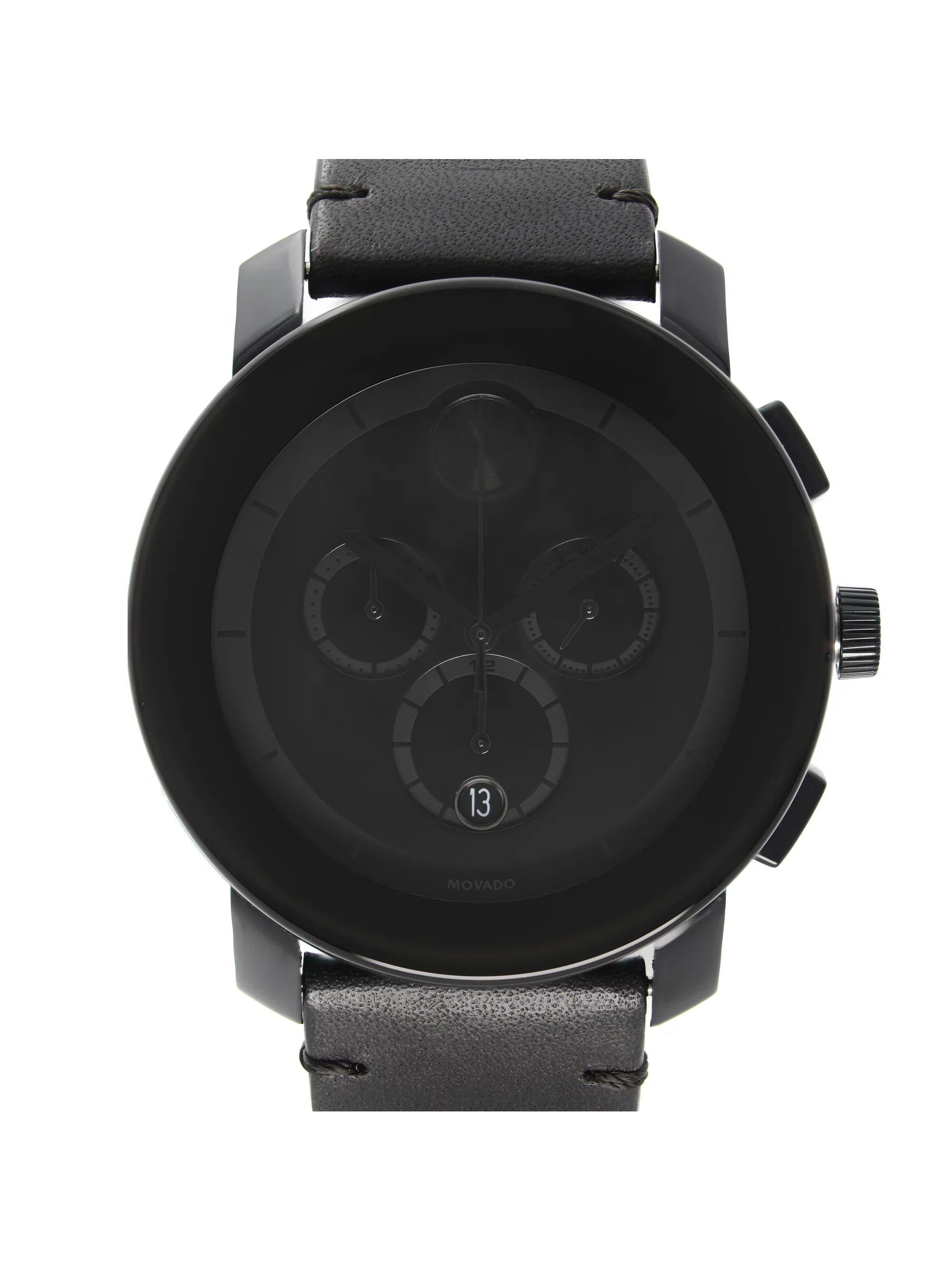 Movado Bold Chronograph Ion-Plated Steel Black Dial Quartz Mens Watch 3600337