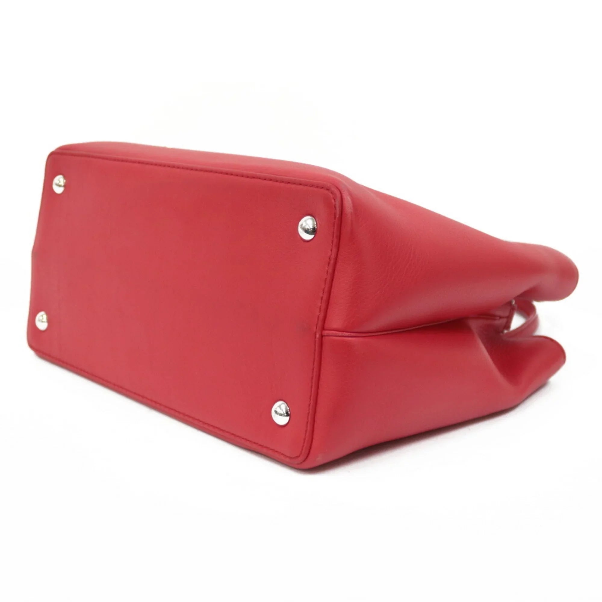 Pre-Owned FENDI Shoulder Bag Handbag Toujour Red Ladies (Fair)