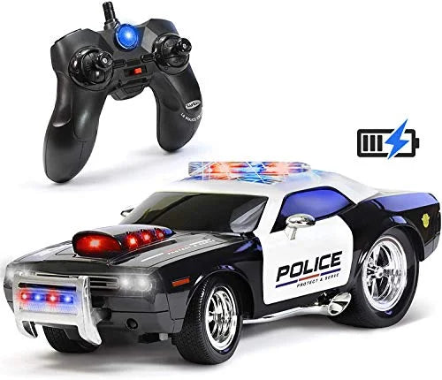 KidiRace RC Remote Control Police Car Kids Strong Fun and Easy to Control