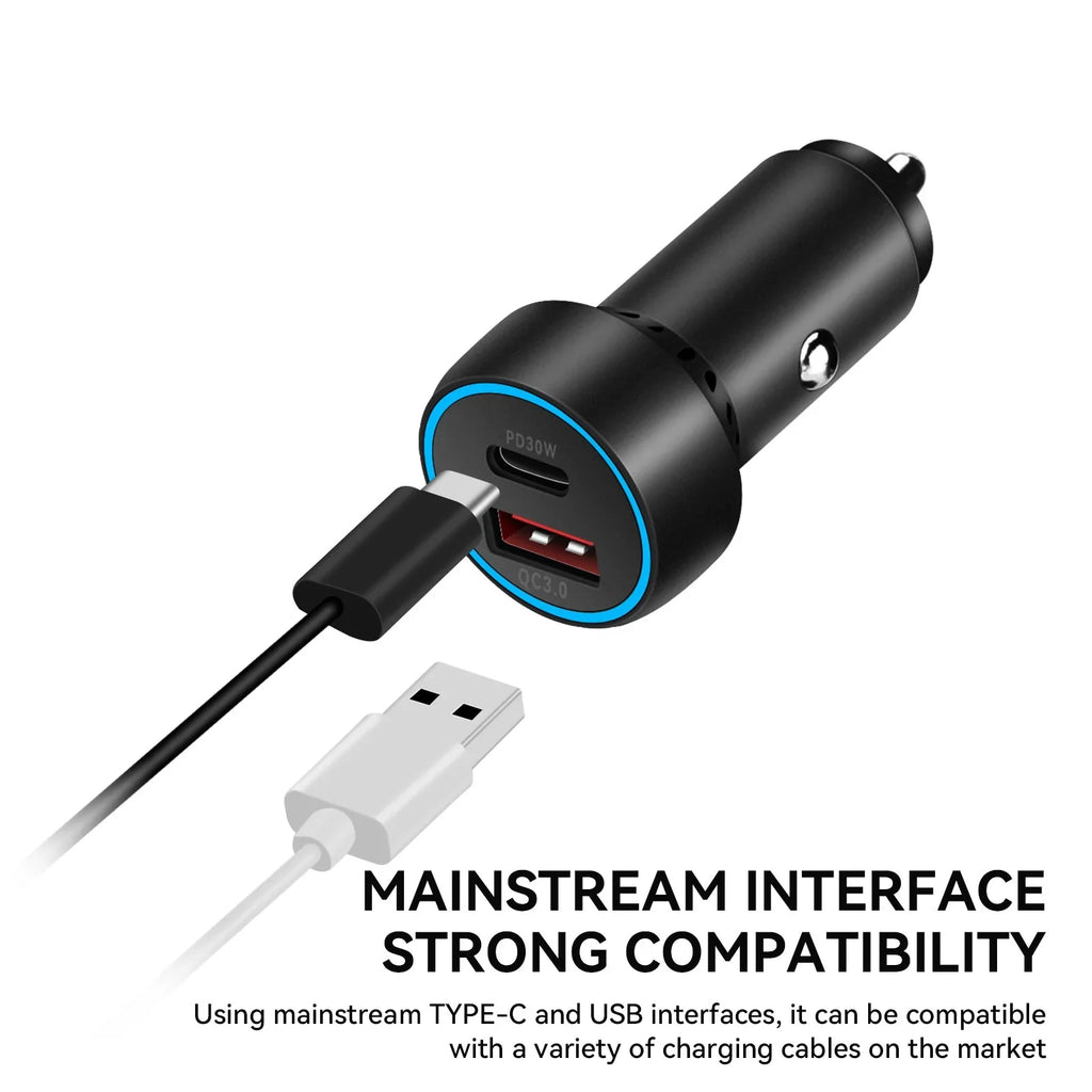 Super Fast USB-C Charging Adapter QC3.0 PD Car Charger DJI Mini 2/Mini 3 Pro