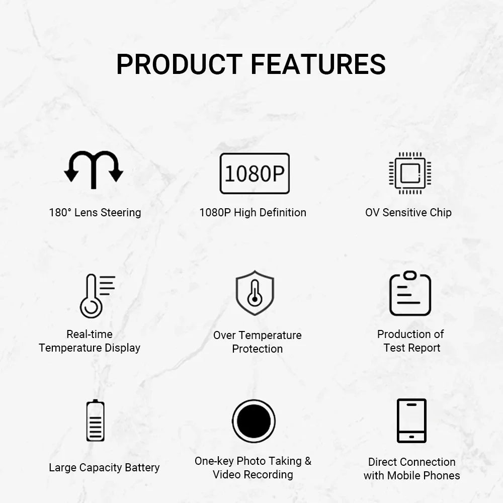 Shinysix Industrial Endoscope, 6.3-inch Screen 8.5mm Lens Manual Steerable Tube 8.5mm With Video Manual Steerable 1m 3.5-inch To 6.3-inch Lens Capture Videos Steerable Qisuo Siuke Nebublu