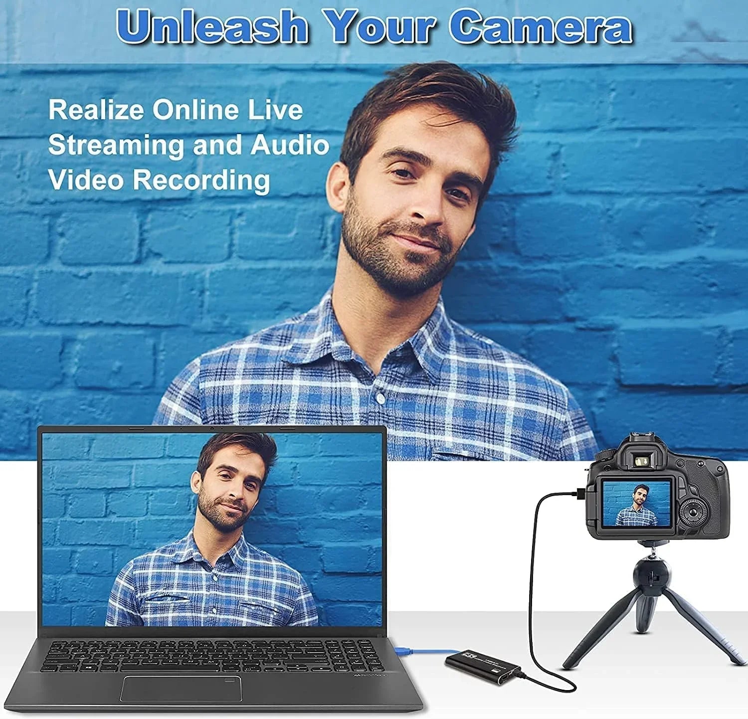 Capture Card, 4K Audio Video Capture Card, USB 3.0 Capture Adapter 1080P 60FPS Video Recorder Device Game Recording, Works , Streaming Live,Support X-Box/OBS/Camera/PC