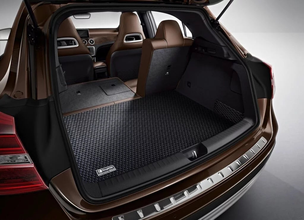 ToughPRO - Trunk Mat with Nissan Altima - All Heavy Duty (Made in USA) - Black Rubber - 2019