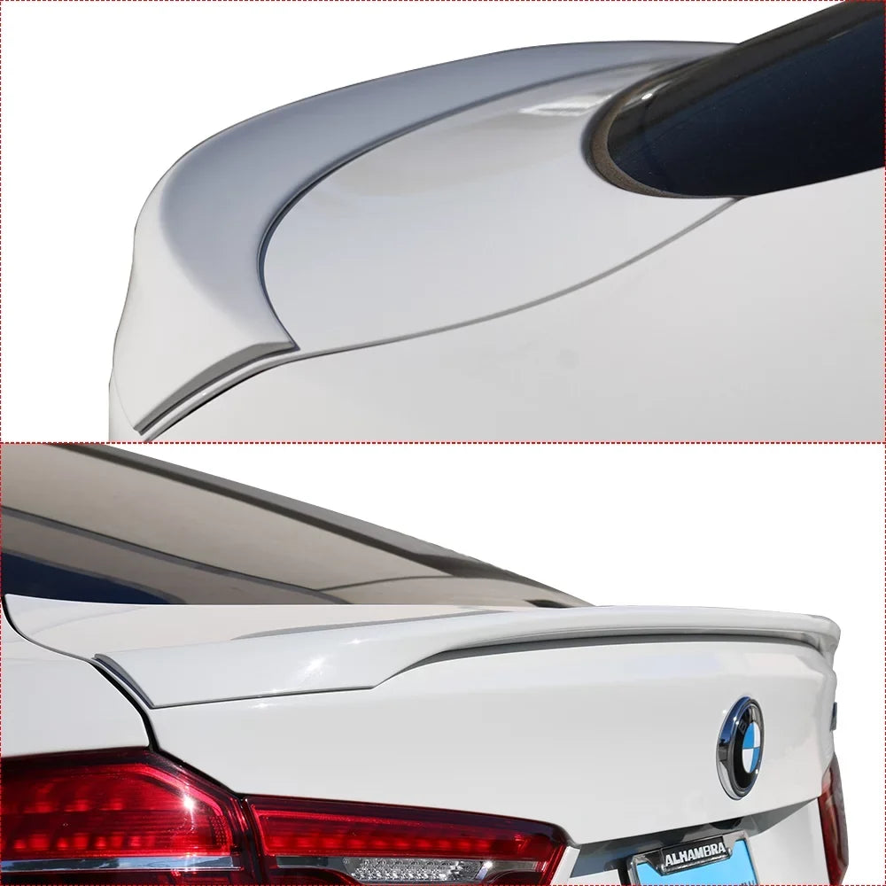 Ikon Motorsports with 15-19 BMW F16 F86 X6 Permance Trunk Spoiler Painted #A96 Mineral White Pearl