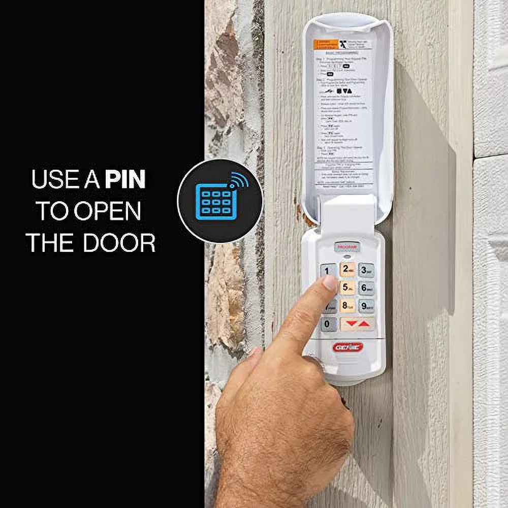 Genie Authentic Intellicode GK-R garage door opener wireless keyless keypad - works with all Genie Intellicode garage door openers, Off-White