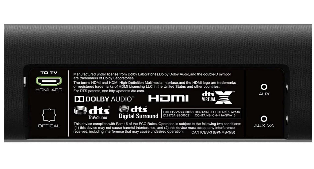 Restored VIZIO - V-Series 2.1 Channel Sound Bar System with Wireless Subwoofer - Black V21-H8R (Refurbished)