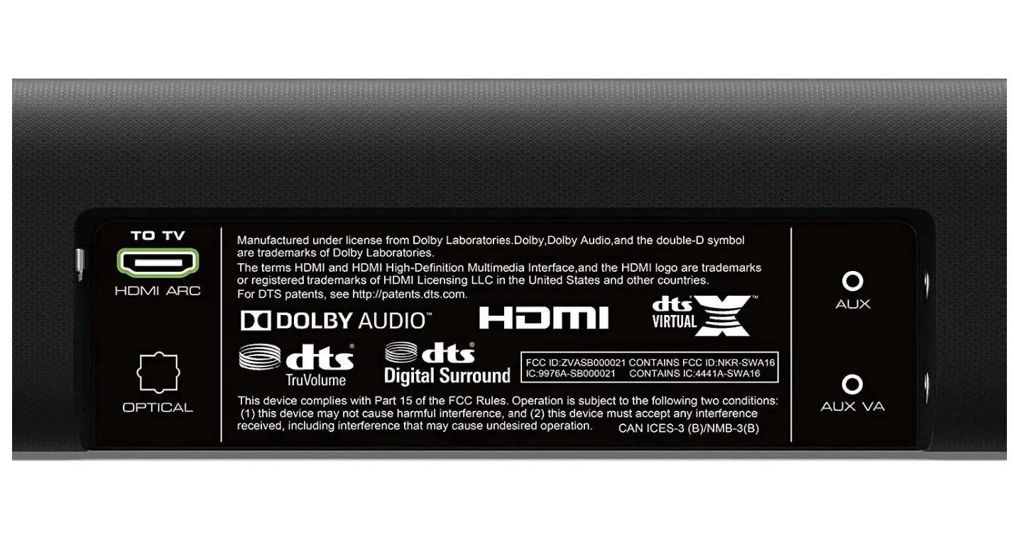 Restored VIZIO - V-Series 2.1 Channel Sound Bar System with Wireless Subwoofer - Black V21-H8R (Refurbished)