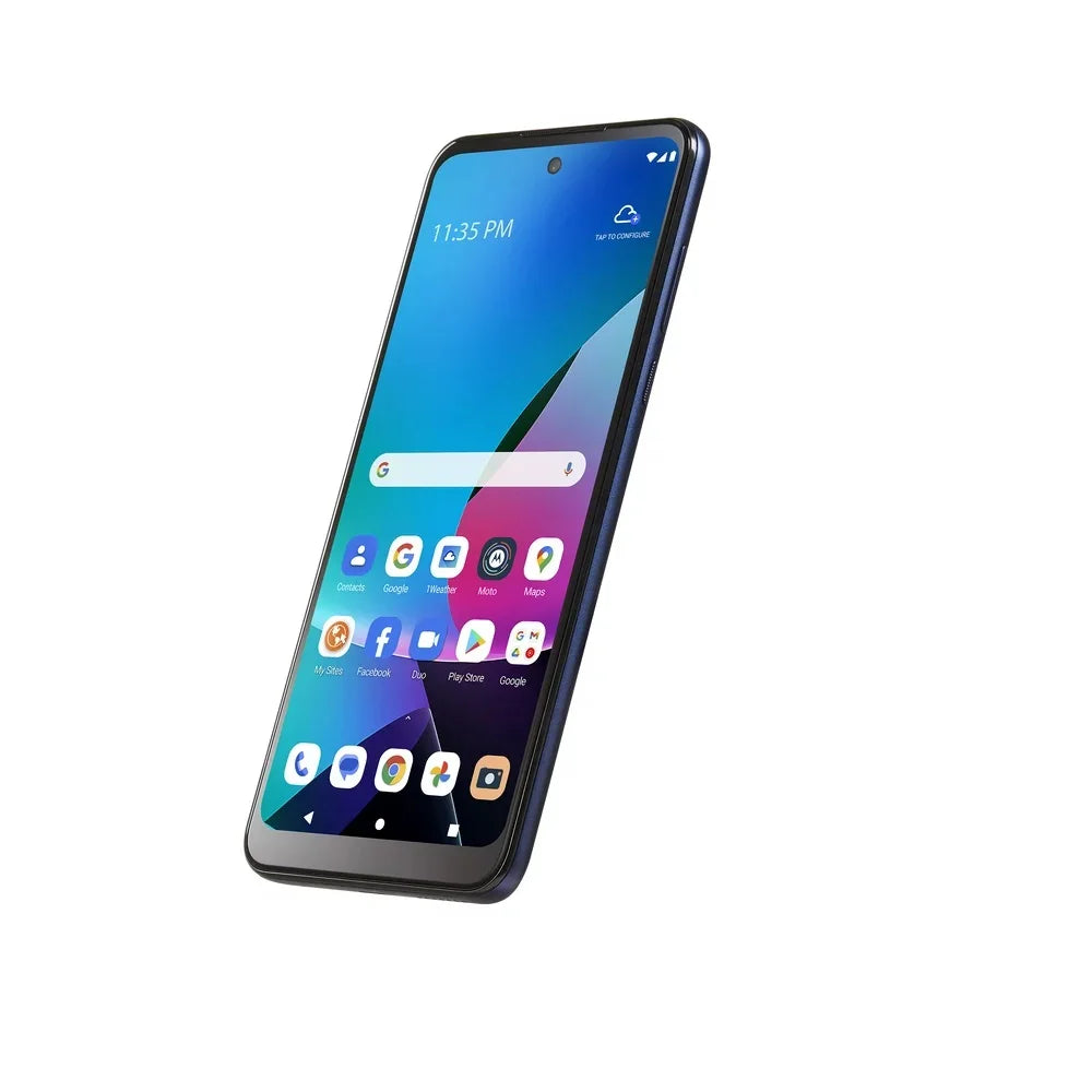 Refurbished Motorola WFMMTXT2271DCPWP Moto G Play 32GB 3GB RAM 2023 WM Family Mobile Black 6.5" 16MP Android Smartphone