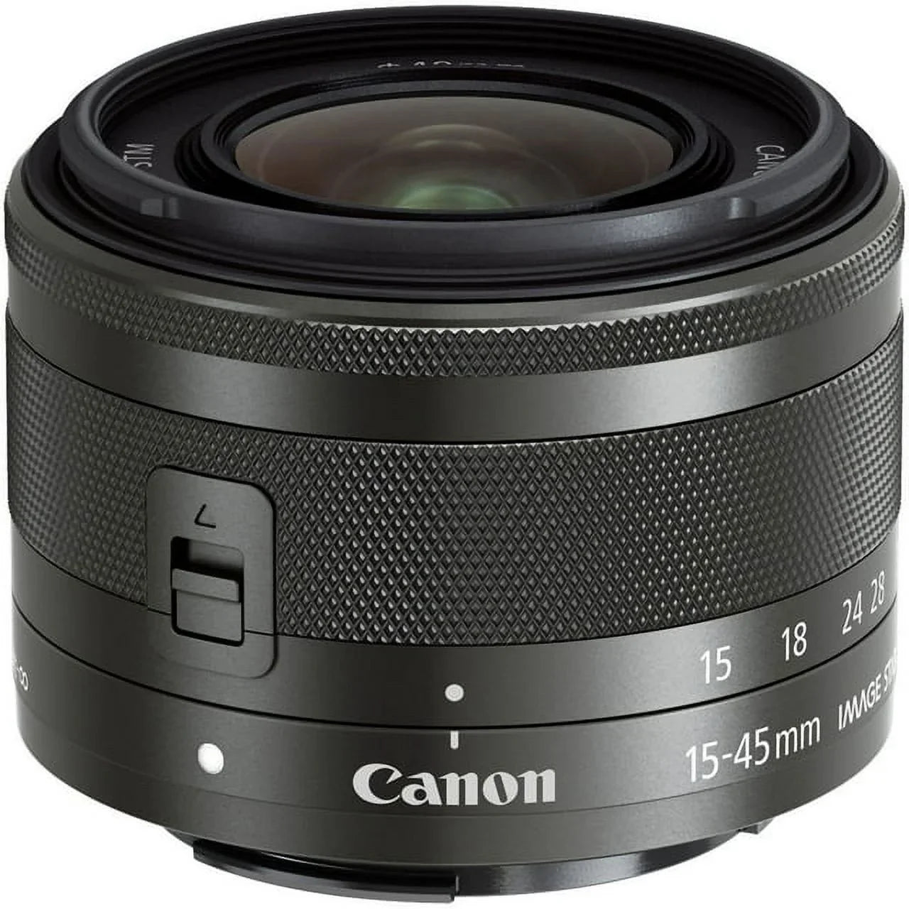 Canon EF-M 15-45mm f/3.5-6.3 IS STM Lens (Graphite) - BuzzPhoto Basic Bundle