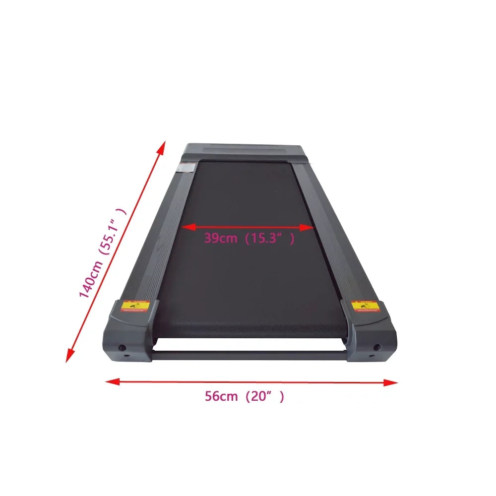 EQCOTWEA Home Small Smart Treadmill Silent 1-8km/h Black