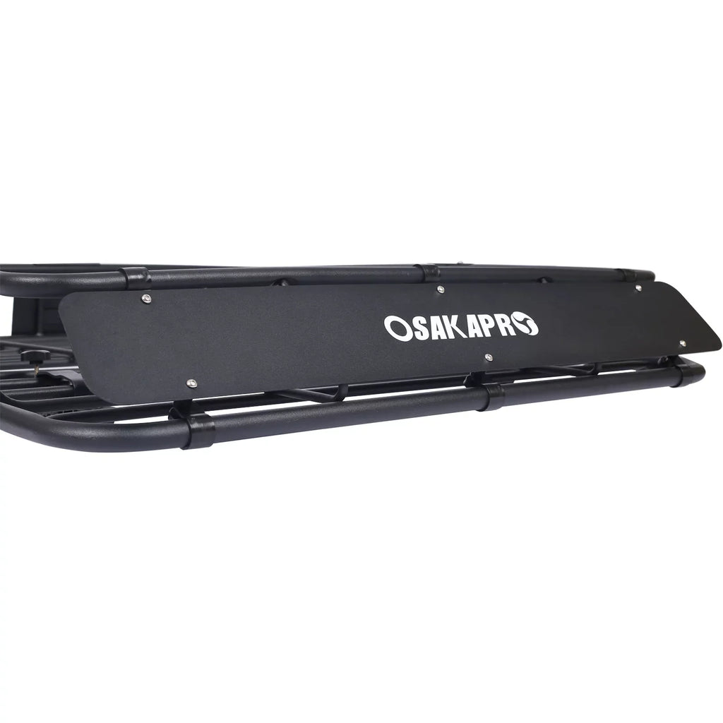 Rooftop Cargo Carrier Basket，Motoring Roof Rack,Top Mount Roof Rack 43"，black steel