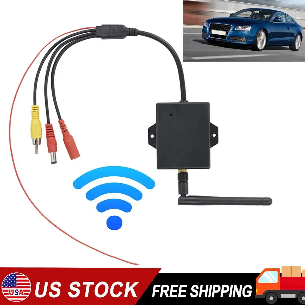 Easy Wireless Car Reversing Camera AV to Wifi Transmitter Module - Stable Signal, 50m Range - Optimal Rear View Camera