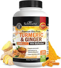 BioSchwartz Turmeric and Ginger root with BioPerine | Max Potency and Absorption | 160 Ct