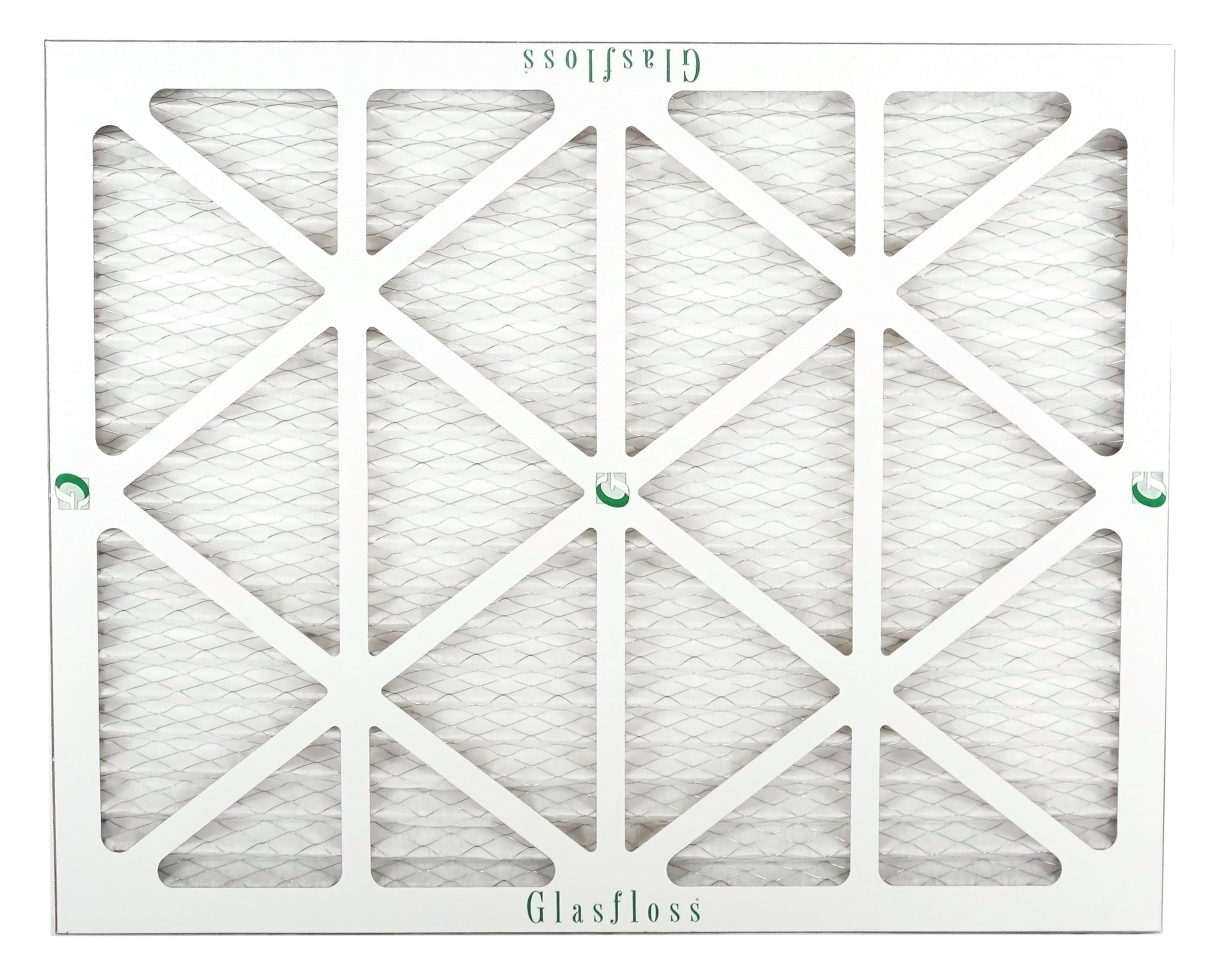 Glasfloss Air Filter 14x25x2 - 2" MERV 10 - (Pack of 12) - Pleated AC or HVAC Air Filter - Furnace Air Filter - Home or Office - Made In The USA.