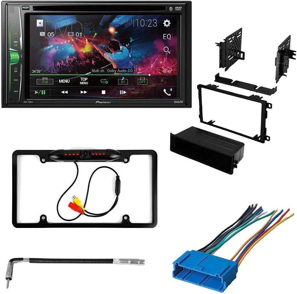 KIT4830 Bundle 1996-1999 Buick Riviera W/ Pioneer Double DIN Car Stereo with Bluetooth/Backup Camera/Installation Kit/in-Dash DVD/CD AM/FM 6.2" WVGA Touchscreen Digital Media Receiver