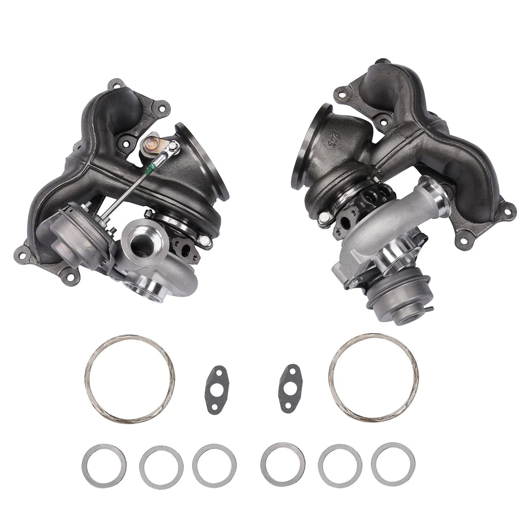 Pair Turbocharger Upgrade BMW N54 E90 E91 E92 E93 335i 335xi 3.0L 2007-2010 TD04L 17T 11654555419 11654555418 4913107041 4913107031