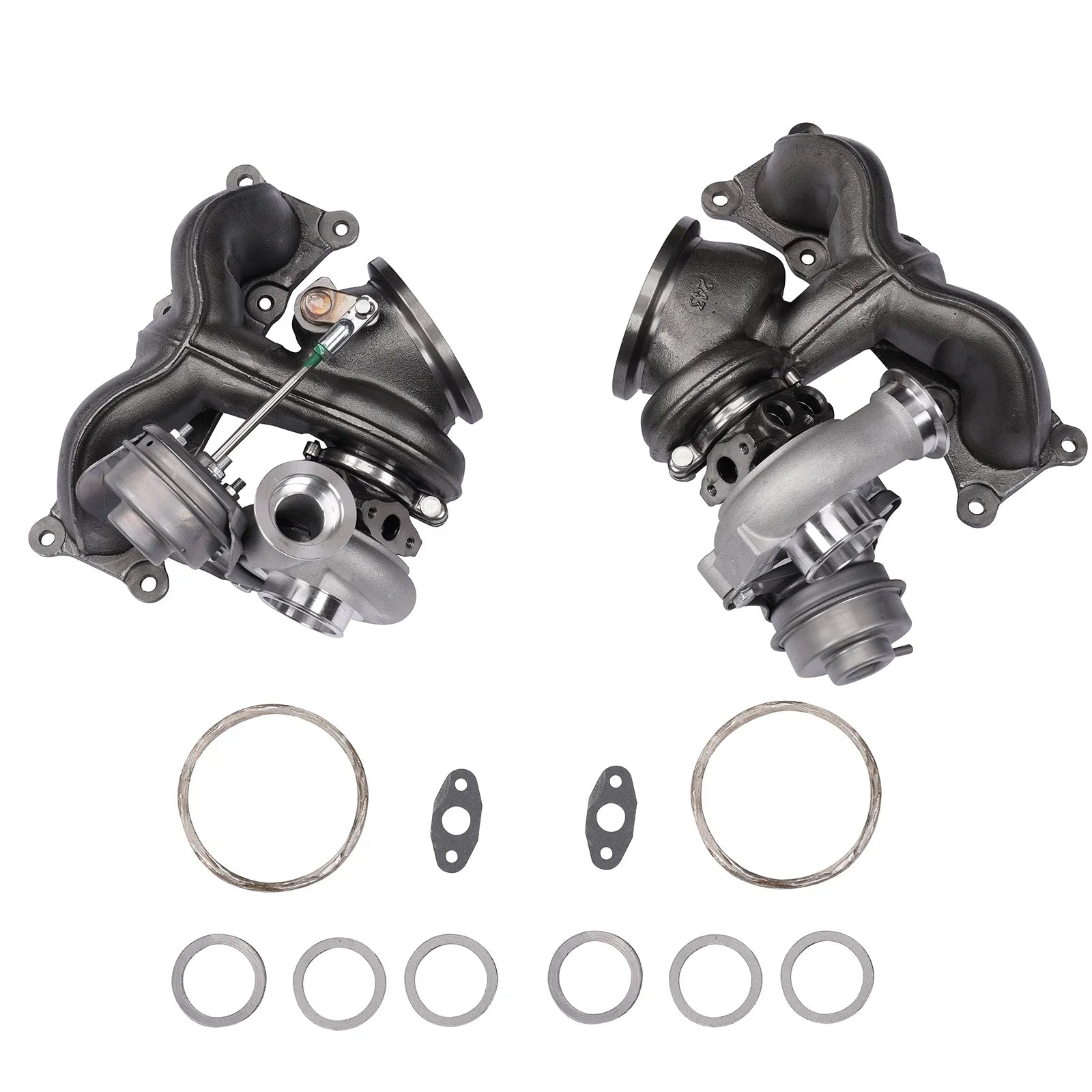 Pair Turbocharger Upgrade BMW N54 E90 E91 E92 E93 335i 335xi 3.0L 2007-2010 TD04L 17T 11654555419 11654555418 4913107041 4913107031