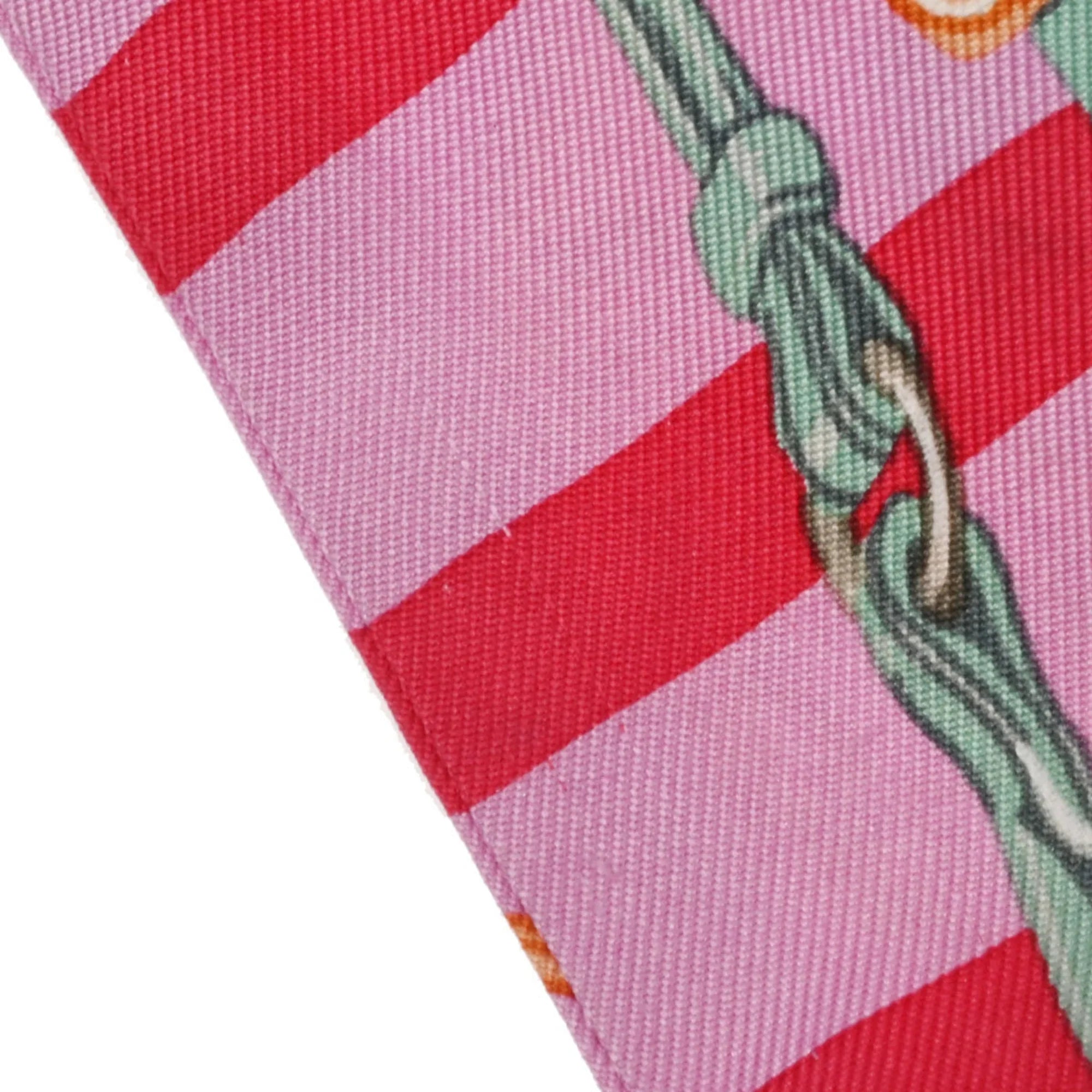 Pre-Owned HERMES Twilly BRIDES DE GALA Old Tag Pink/Red/Green - Women's 100% Silk Scarf Muffler (Fair)