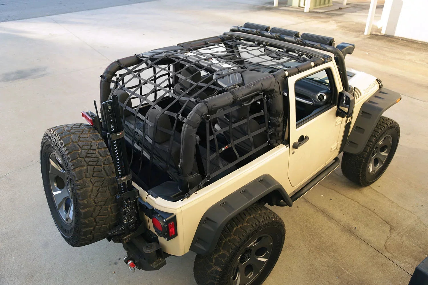 Rugged Ridge by RealTruck | Cargo Net, Black | 13552.70 | with 2007-2018 Jeep Wrangler JK 2-Door