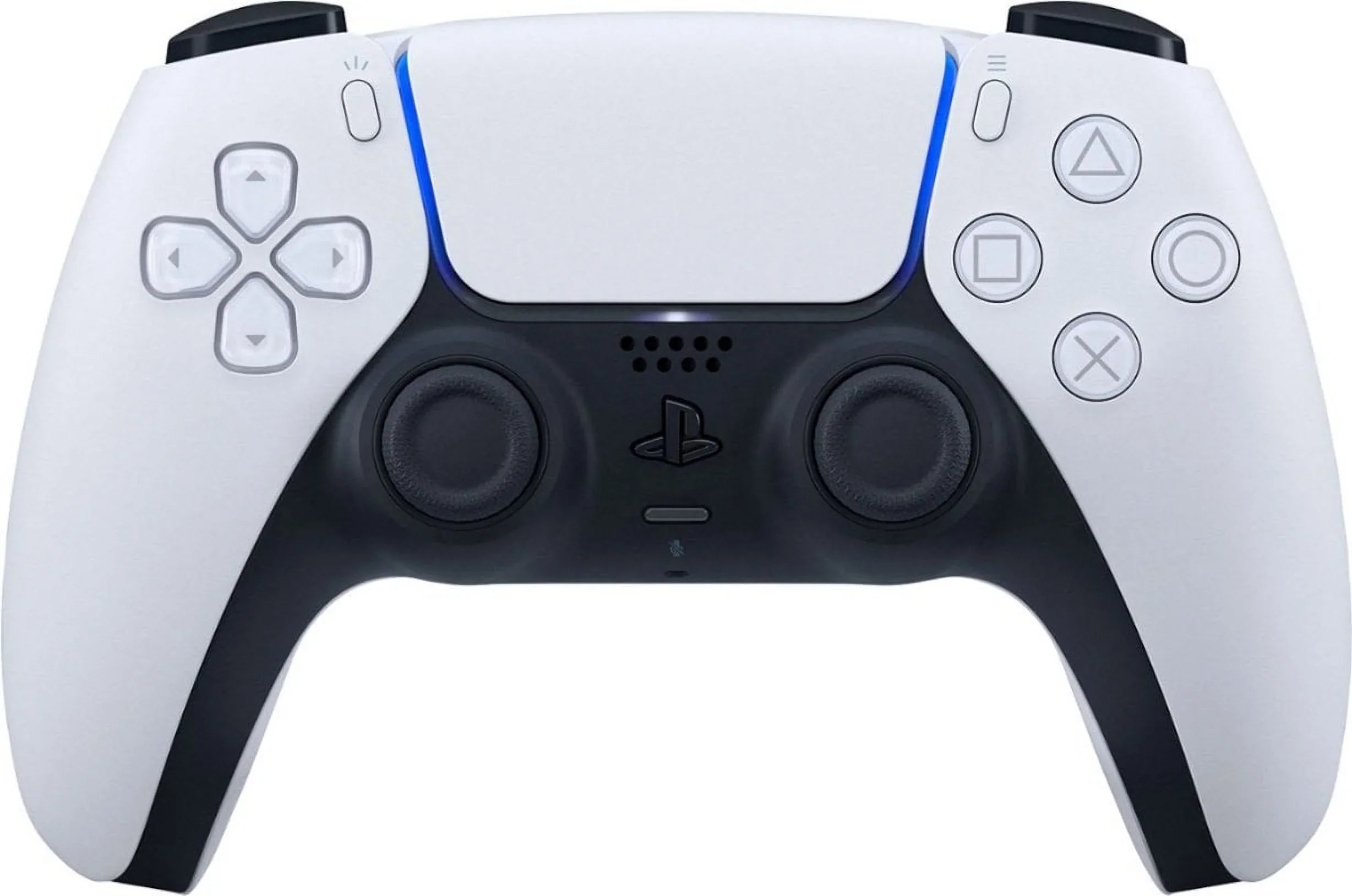 PlayStation 5, PS5 DualSense Wireless Controller - White Bundle With 2x Controllers + 6Ave Microfiber Cleaning Cloth
