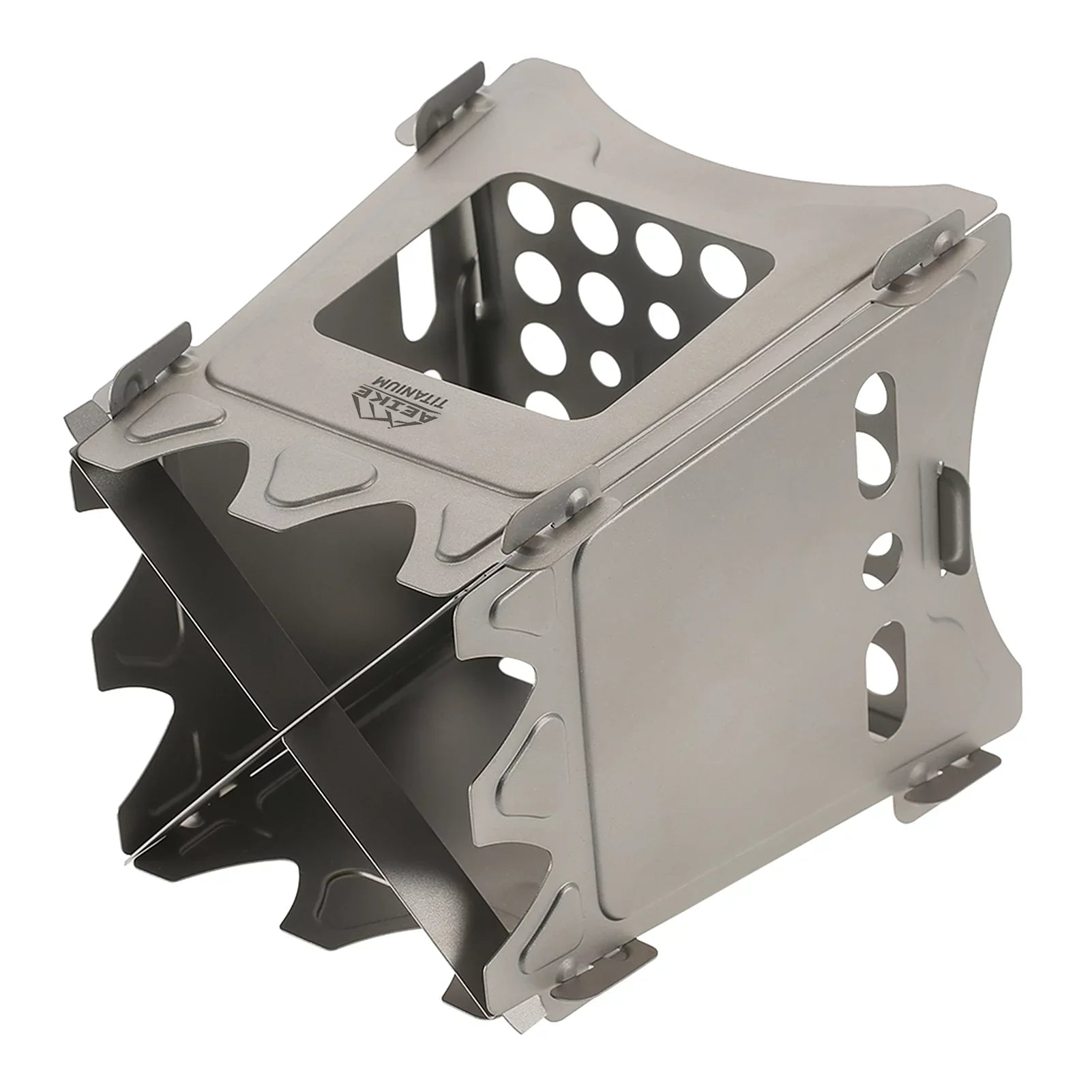 Aeike Camping Wood Stove Portable Folding Lightweight Wood Burning Backpacking Stove Survival Cooking Picnic