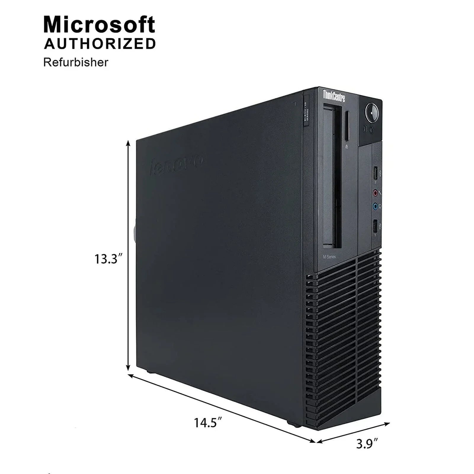Lenovo M92P Desktop Computer PC - Intel Quad-Core i5, 500GB HDD, 16GB DDR3 RAM, Windows 11 Pro, DVD, WIFI, RGB Keyboard and Mouse (Used - Like New)