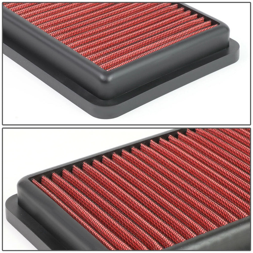 For 17-19 124 Spider 17-19 MX-5 Miata 1.4 Reusable Drop-In Panel Air Filter Red