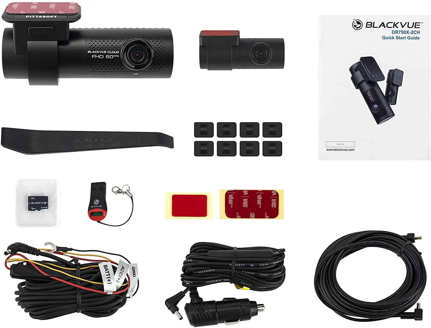 Blackvue DR750X-2CH-32GB Dual HD 1080p (Front 60fps/Rear 30fps) 1.81 lb Sony Starvistm Cmos Sensor