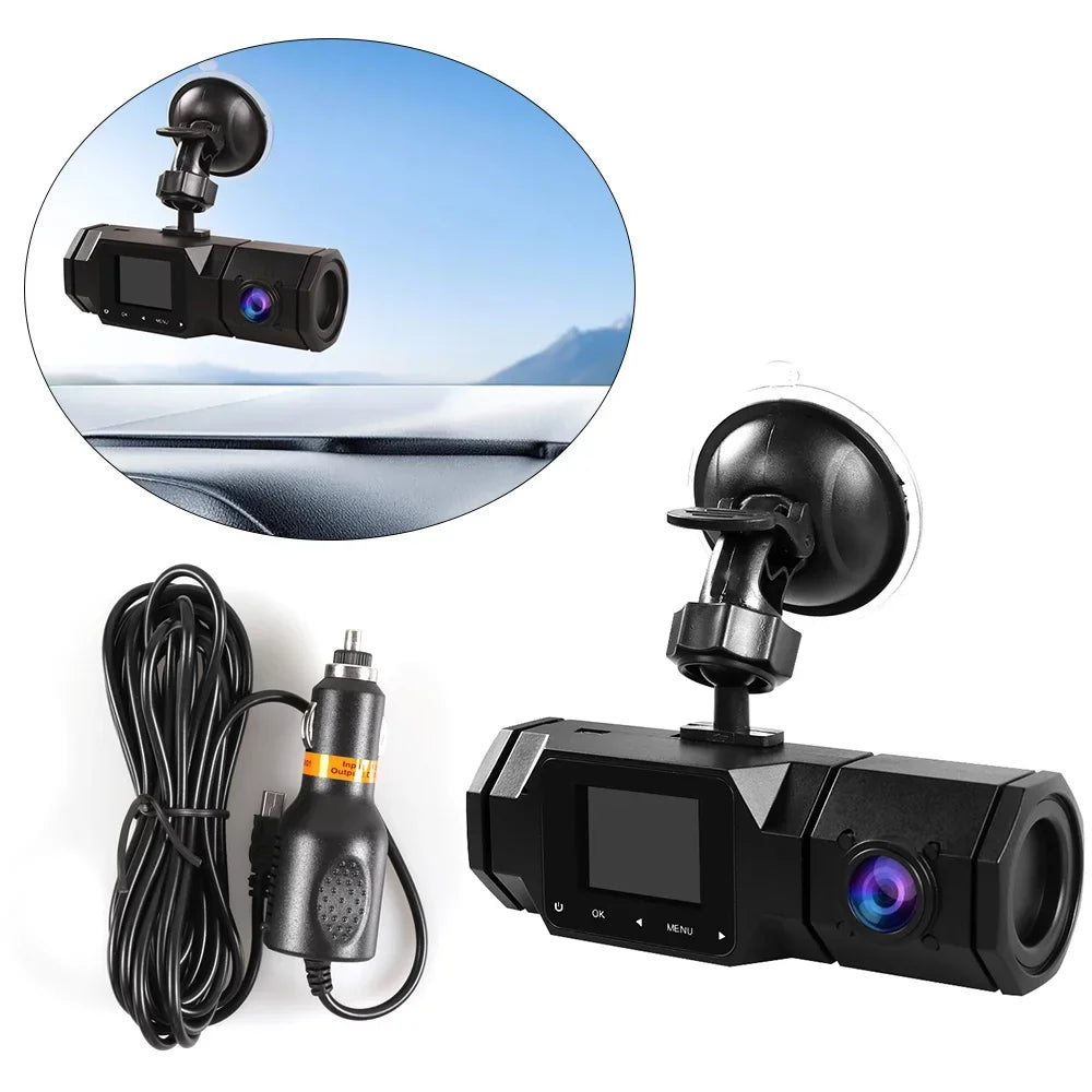 FIEWESEY Dash Cam WiFi 1080P Dual Dash Cam Front and Inside, Parking Mode, Loop Recording Dash Camera Driving Recorder with GPS and Speed