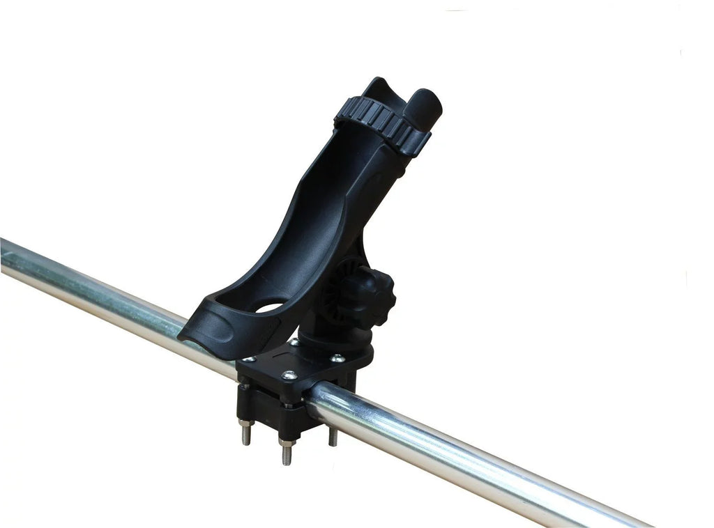 BroCraft Pontoon Watercraft Rod Holder / Power Lock Adjustable Rod Holder With Square/Rail Mount