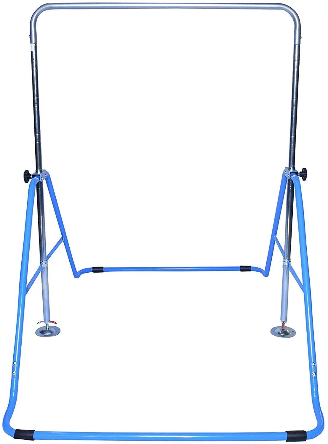 Expandable Gymnastics Kip Bar Gymnastic Training Kip Bar Adjustable Height Horizontal Bar Monkey Bars Folding Climbing Tower Fitness Kids with Mat Blue
