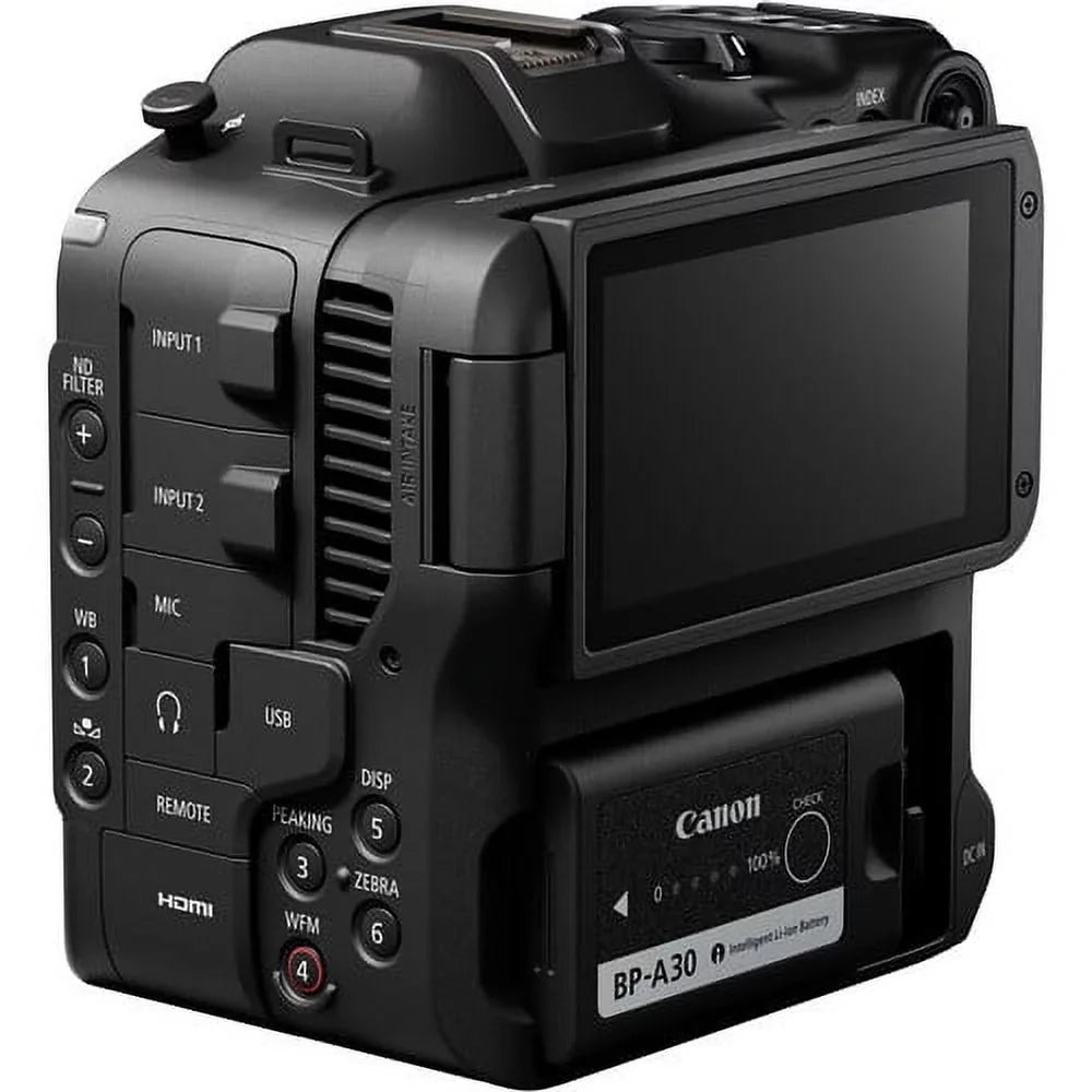 Canon EOS C70 Cinema Camera (RF Lens Mount) 4507C002 - Essential Bundle Includes: Sandisk Extreme Pro 64GB SD, Memory Card Reader, Gadget Bag, Blower, Microfiber Cloth and Cleaning Kit