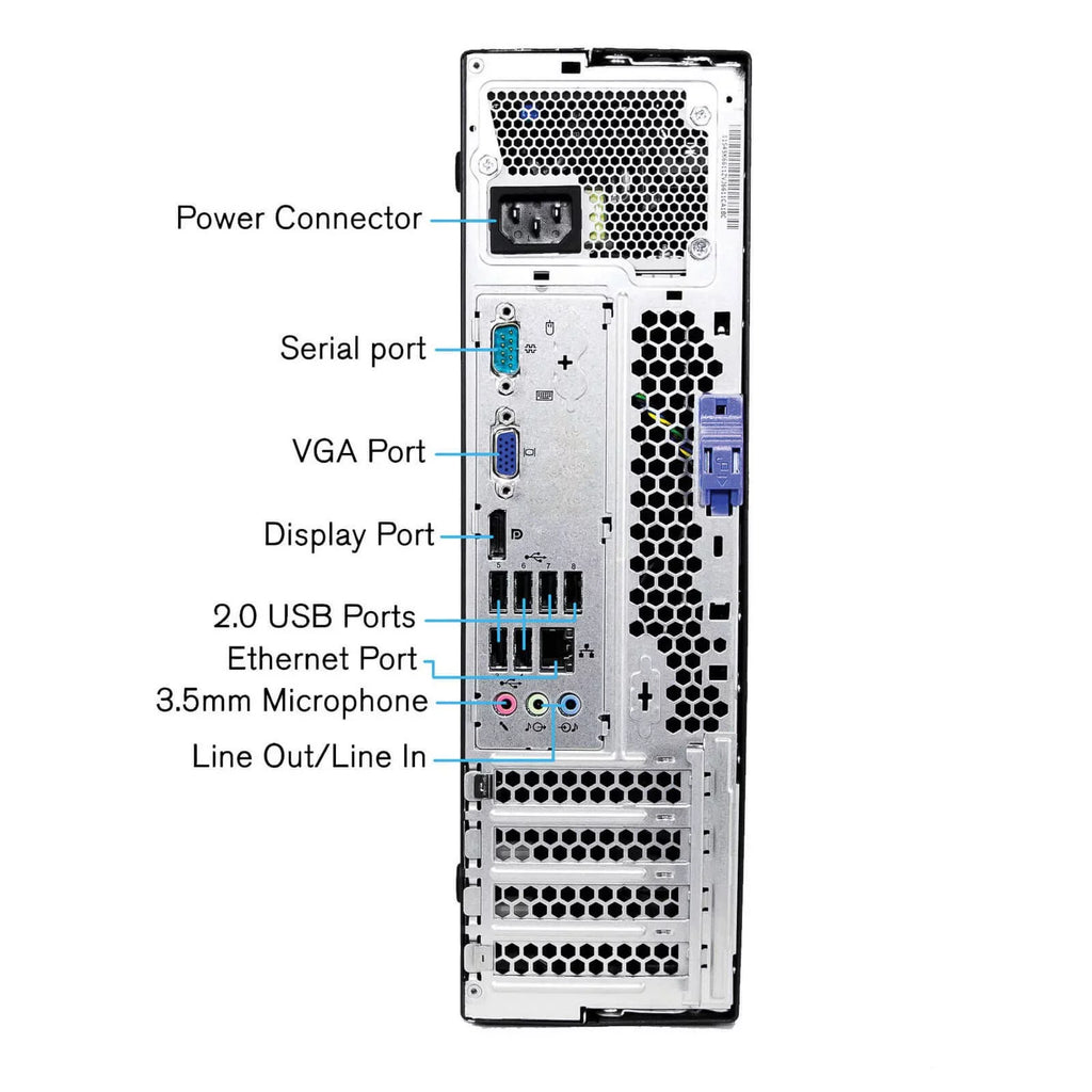 Lenovo M91 ThinkCentre Desktop Computer Intel Core I5 3.2GHz 8GB RAM 750GB HDD Windows 10 Professional Includes Bluetooth