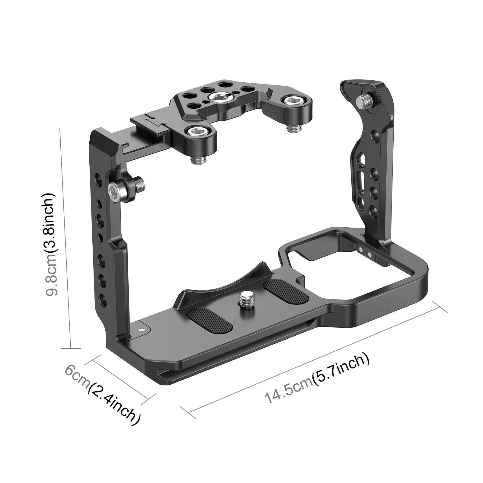 For Sony ILME-FX30 / FX3 PULUZ Metal Camera Cage Stabilizer Rig with NOTA Slider(Black)