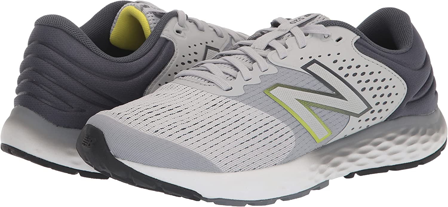 New Balance Men's 520 V7 Running Shoe, Gray/Gray/Hilite, 12
