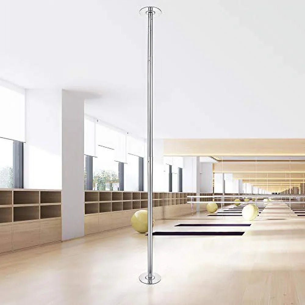 AW 9.25 FT Portable Dance Pole Kit Static Spinning Pole Dancing Pole Strip Poles Home Removable 45mm Dance Pole Gym Party Club Exercise Fitness Silver/Black/Colorful/Gold, Max Load 1102 Lbs