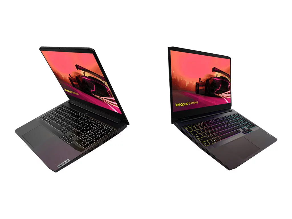 Lenovo IdeaPad Gaming 3 15ACH6 82K2 - 180-degree hinge design - AMD Ryzen 7 - 5800H / up to 4.4 GHz - Win 10 Home 64-bit - GF RTX 3050 - 16 GB RAM - 512 GB SSD NVMe - 15.6" IPS 1920 x 1080 (Full HD) @ 120 Hz - 802.11a/b/g/n/ac/ax - shadow black - kb
