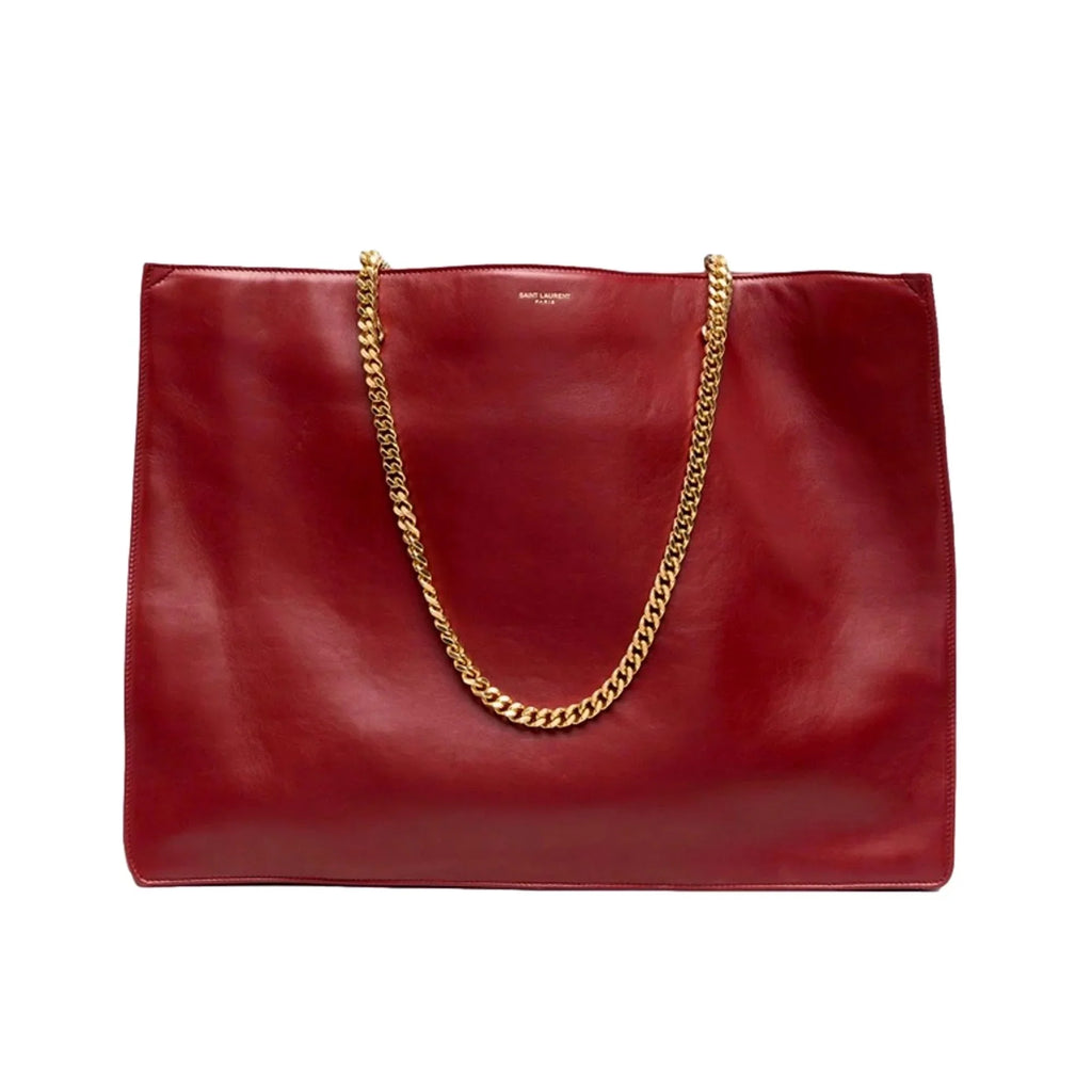 Saint Laurent Siena Ultra Lux Red Leather Chain Shoulder Bag 634799