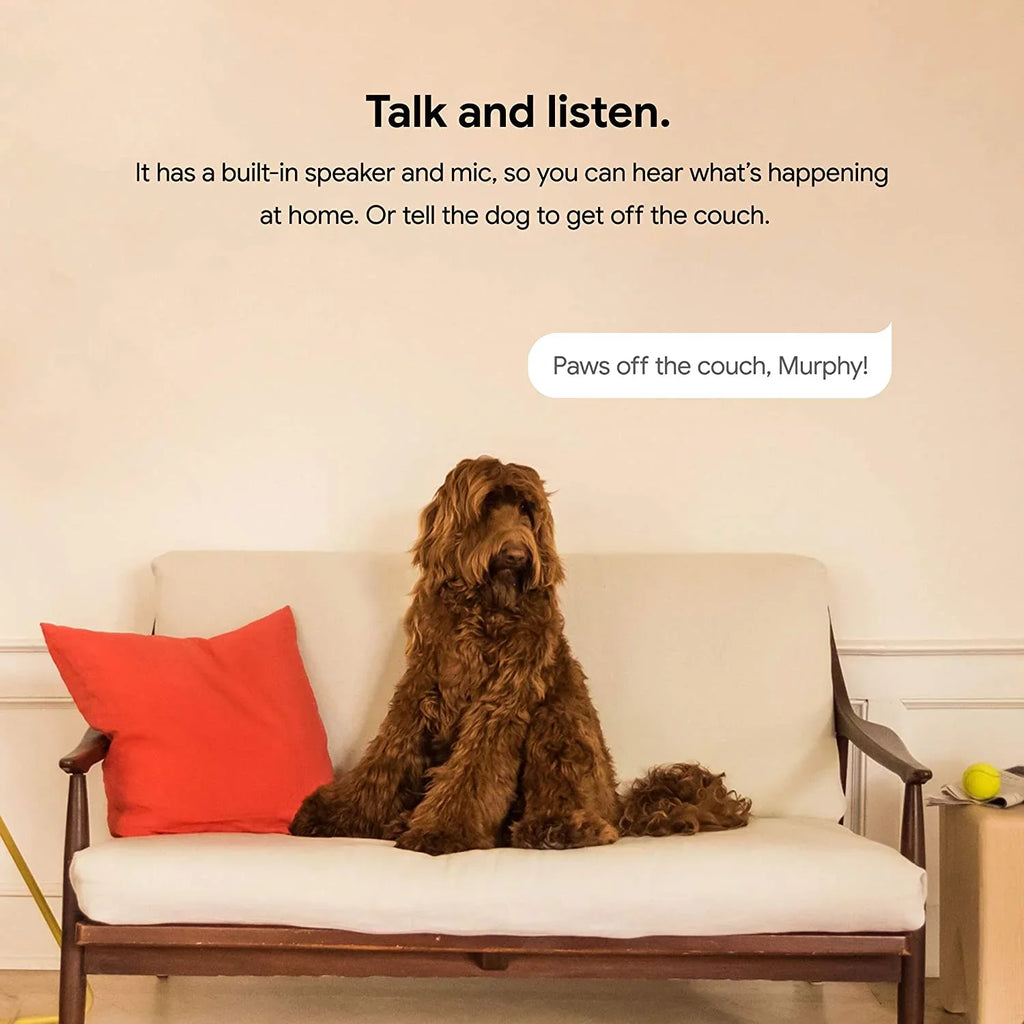 Google Nest Cam Indoor - Wired Indoor Camera Home Security - Control with Your Phone and Get Mobile Alerts - Surveillance Camera with 24/7 Live Video and Night Vision