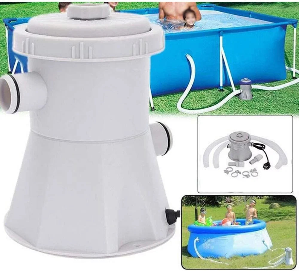 INTSUPERMAI Electric Swimming Pool Filter Pump Water Cleaning Tool Above Ground Pools