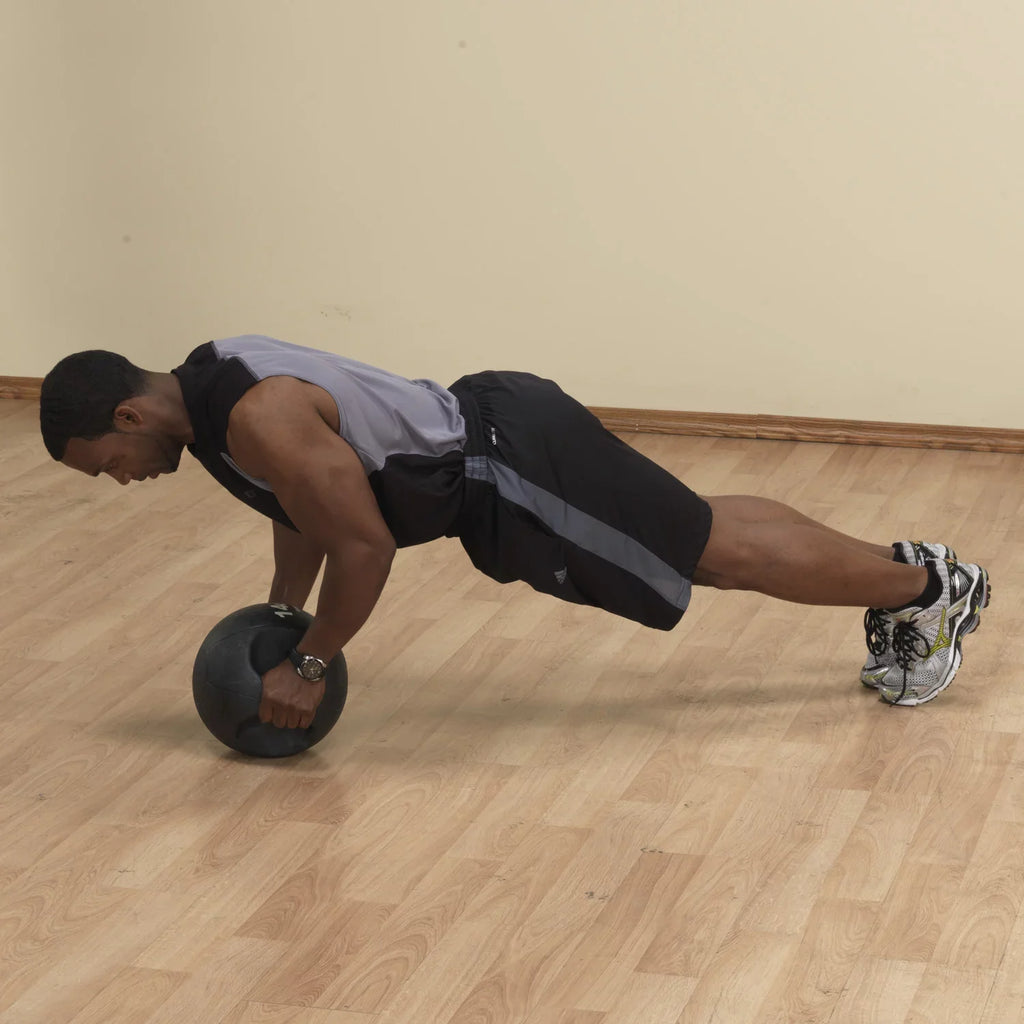 BSTDMB14 14lb BLack Dual Grip Medicine Ball