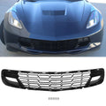 Kojem Front Lower Grille 2014-2019 Chevrolet Corvette C7 All Models Z06 Style Bumper Shield Painted Glossy Black Plastic (W/O Front Camera Bracket)