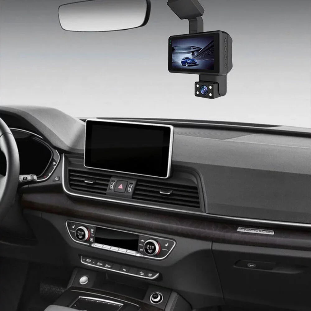 Onemayship Dual Lens Car Dash Cam Recorder G Sensor 1080P DVR Front and Rear Camera Video
