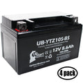 4-Pack UpStart Battery Replacement 2005 Yamaha YZF-R1 1000CC Factory Activated, Maintenance Free, Motorcycle Battery - 12V, 8.6Ah, UB-YTZ10S-BS
